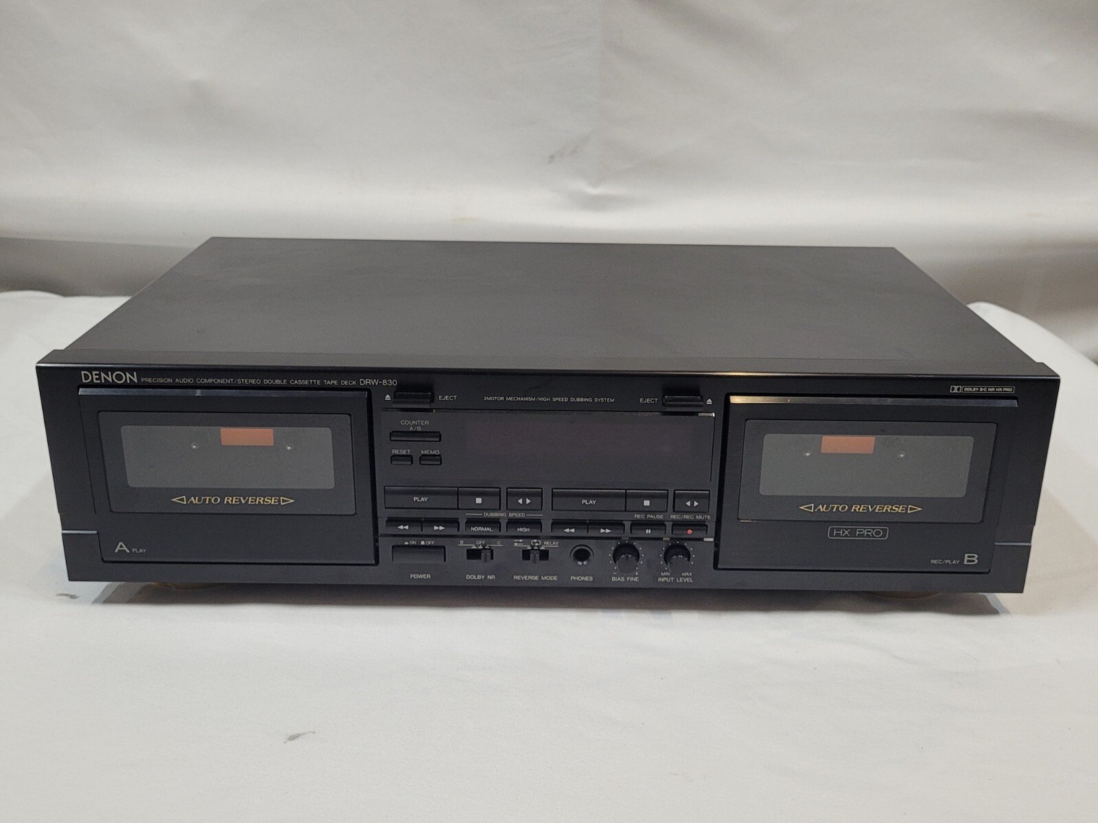 Denon DRW830 Stereo Double Cassette Deck Auto Reverse