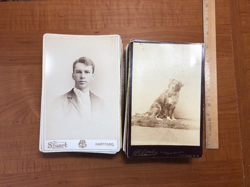 Antique Lot of Over 100 4x6 Cabinet Card CDV Photos US Portraits