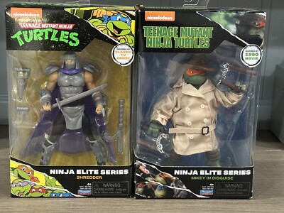 Ninja Turtles Lot  Mikey In Disguise 1990 Movie &Shredder Classic TV