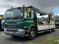 2013 DAF CF 26T DROPSIDE WITH HMF 1430 CRANE 