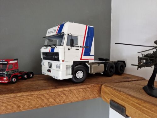 1982 DAF 3300 Space Cab White Diecast Model Lorry Cab Truck 1982 DAF 3300 Space Cab White Diecast Model Lorry Cab Truck