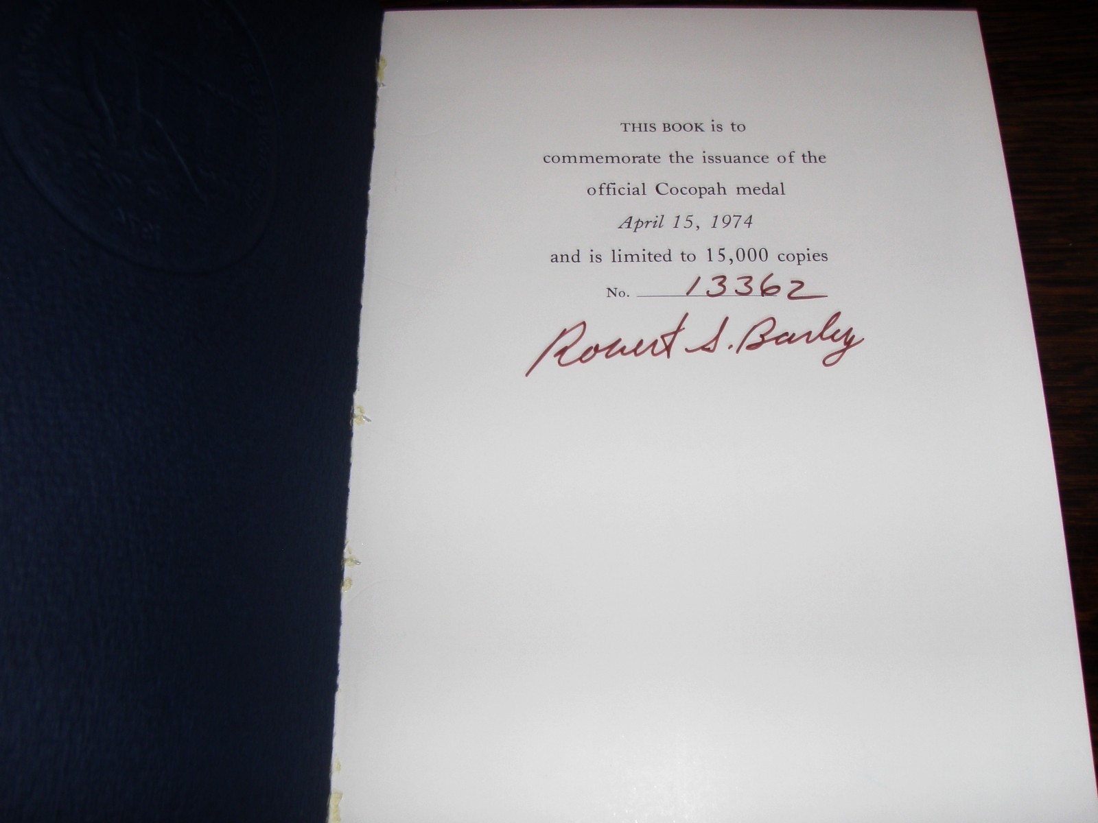 COCOPAH Native Tribe History SIGNED Book Indian Tribal Series Limited Edition
