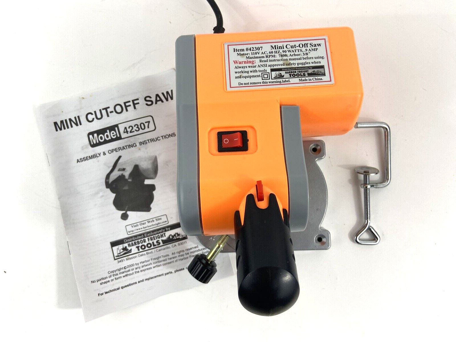 Mini Miter/Cut-Off Saw for Metal Wood Plastic Arts Crafts Models w/ Bench Clamp