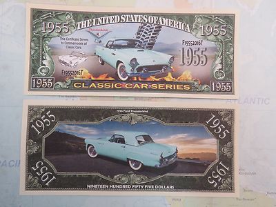 1955 Ford THUNDERBIRD Classic American Cars ~ ^ ~ $1,000,000 One Million Dollars