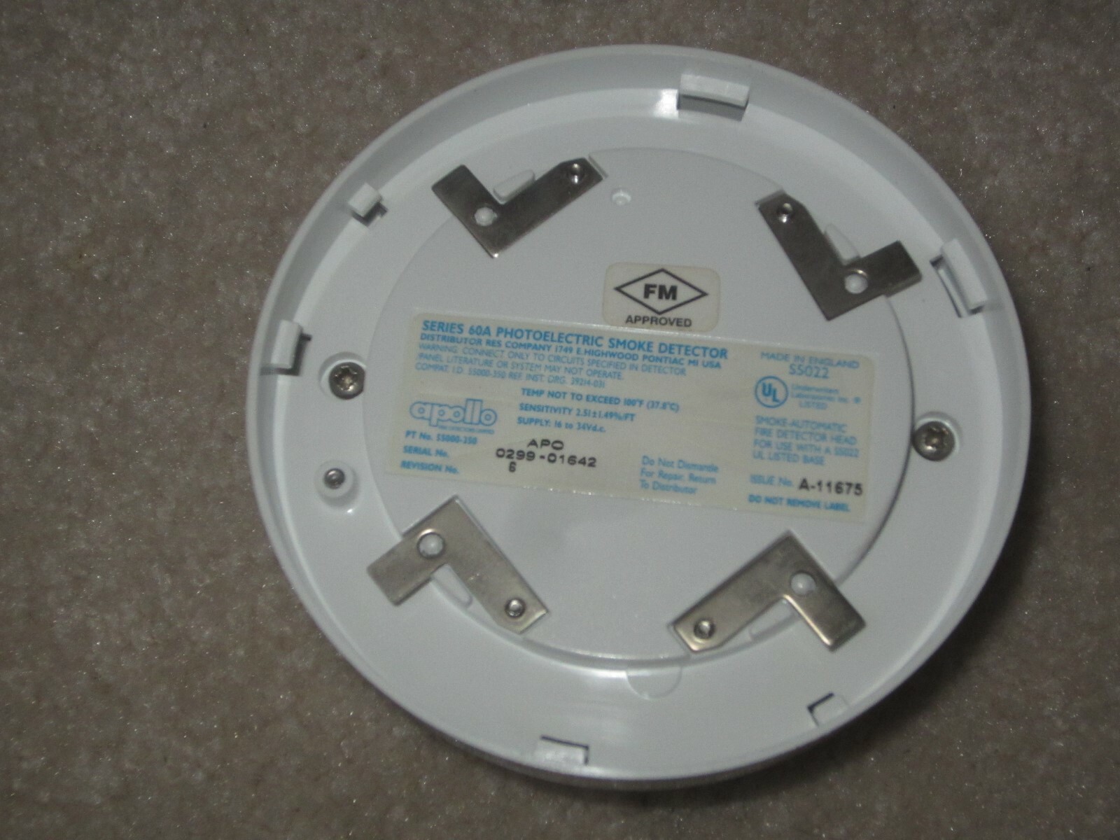National Time & Signal DDP-2 Universal Voltage Duct Smoke Detector