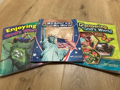 Lot Of 3-Abeka Science Grade 1 Science Grade 2 And History Grade 1