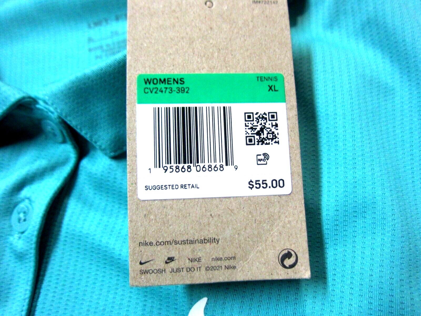 Nike Court Victory Women's XL Tennis Top Polo Sleeveless Nike Court Victory Women's XL Tennis Top Polo Sleeveless