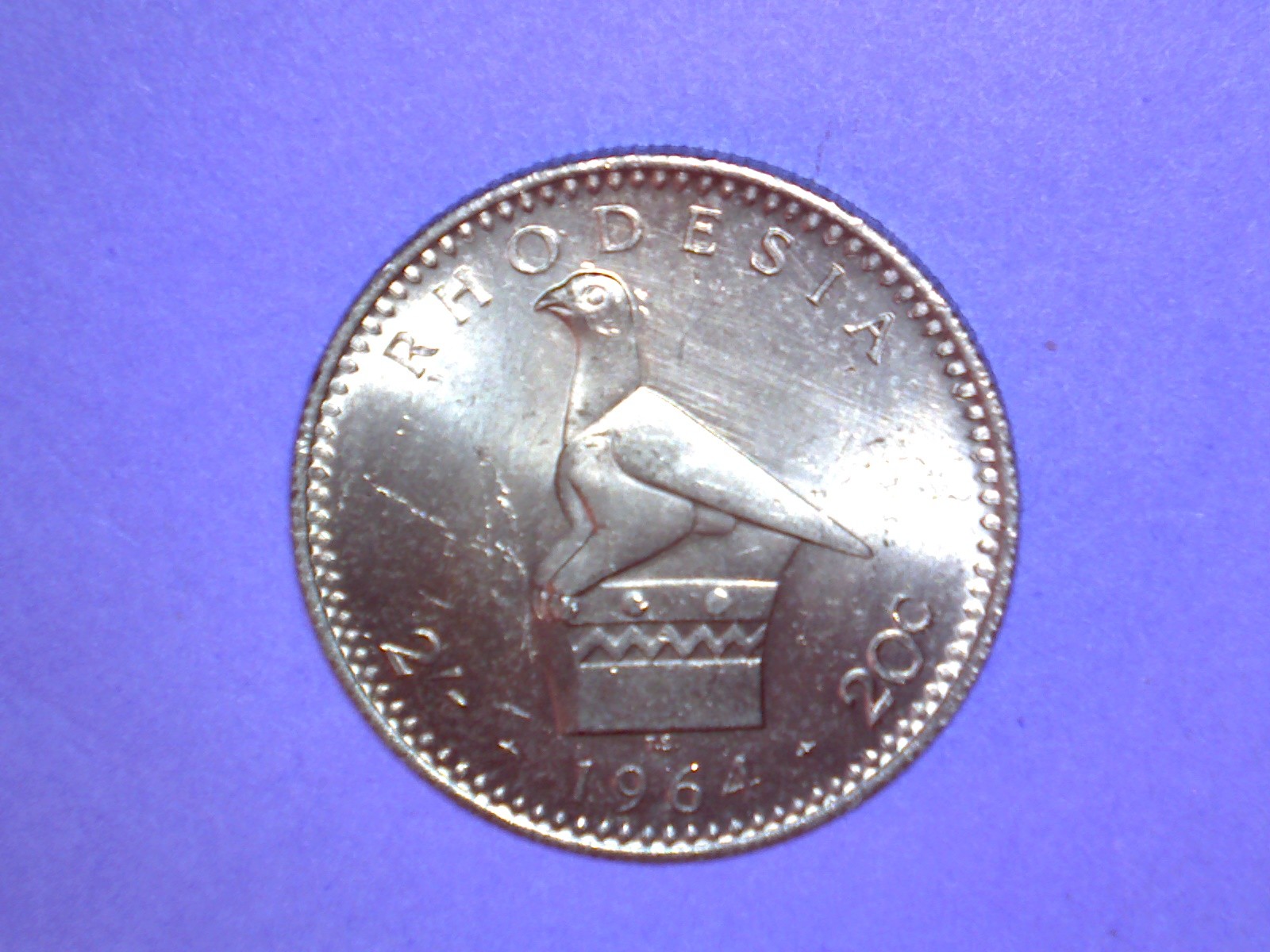 Rhodesia - 2 Shilling (20 Cents) - 1964 - KM# 3 - Proof - One Year Type
