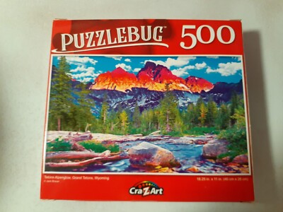 New Puzzlebug 500 Piece Jigsaw Puzzle (Grand Tetons)