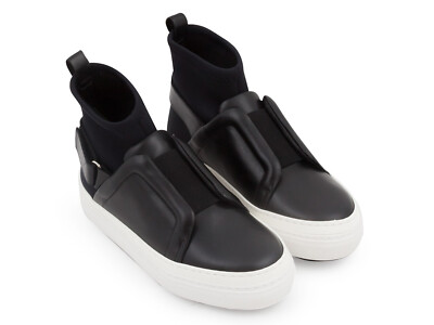 Pre-owned Pierre Hardy Women's High Top Sneakers Shoes In Black