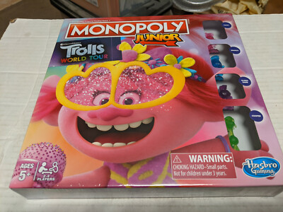 Trolls: World Tour Monopoly Junior NEW