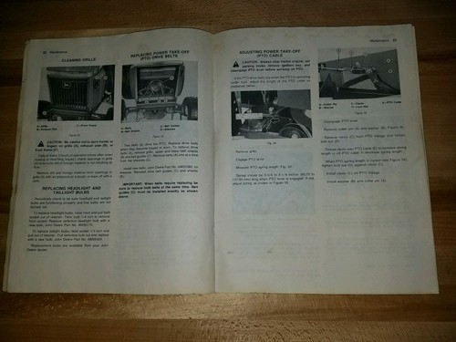 OPERATORS OWNERS MANUAL FOR JOHN DEERE 400 HYDROSTATIC LAWN GARDEN TRACTOR