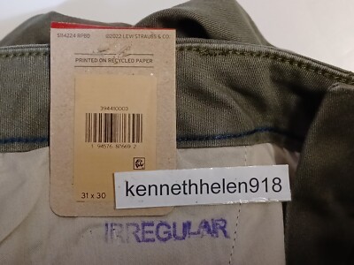 LEVIS XX TAPER CARGO PANTS 394410003 OLIVE GREEN MEN SIZE 31X30,32X32,34X32