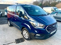 Ford Transit Custom 300 2.0tdci 105ps L1H1 Factory Crew van 2019/19 Registration