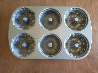 Nordic Ware Garland Bundtlette Cake Pan 6 CUPS 1.4 LITERS