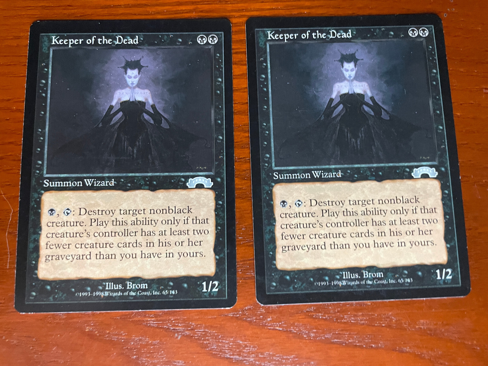 MTG Keeper of the Dead SINGLE USED EXCELLENT CONDITION SEE