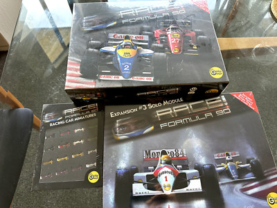 Race! Formula 90 2nd Edition Kickstarter Board Game All Expansions + Metal Cars