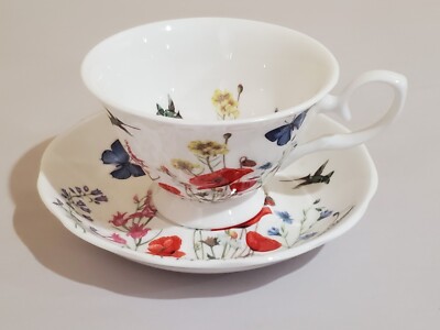 Meadow-like (GBC11) Cup & Saucer Set by Gracie Bone Chine/Stechcol