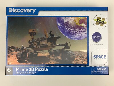 Discovery Prime 3D Puzzle Rover On Mars Space 500 Piece 24'' x 18'' 