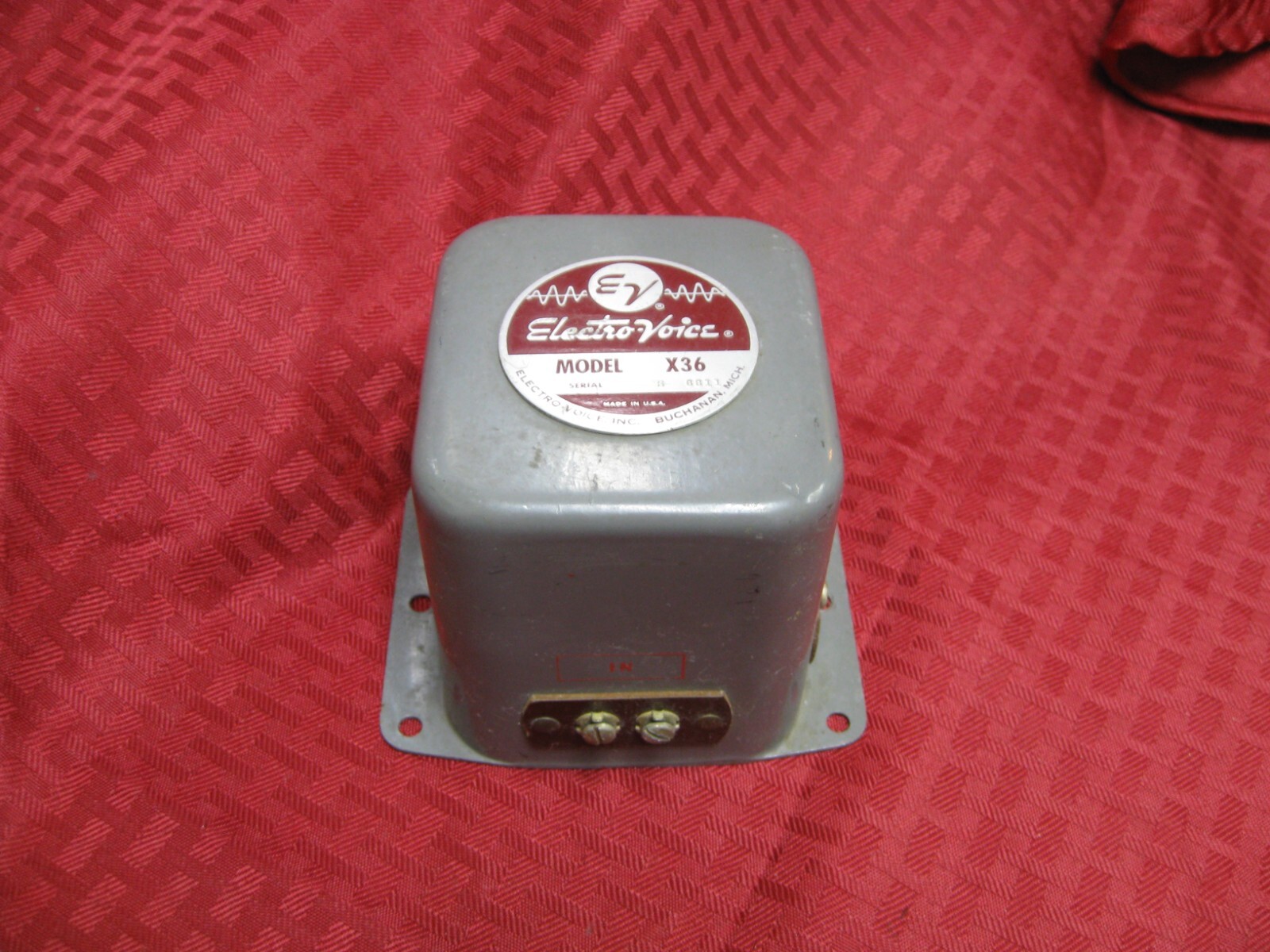 Vintage Electro Voice EV X36 2 way crossover network TESTED Vintage Electro Voice EV X36 2 way crossover network TESTED