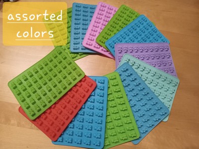 12 pk Gummy Bear Mini Molds - 50 per - Silicone - Liquidation - Free Ship