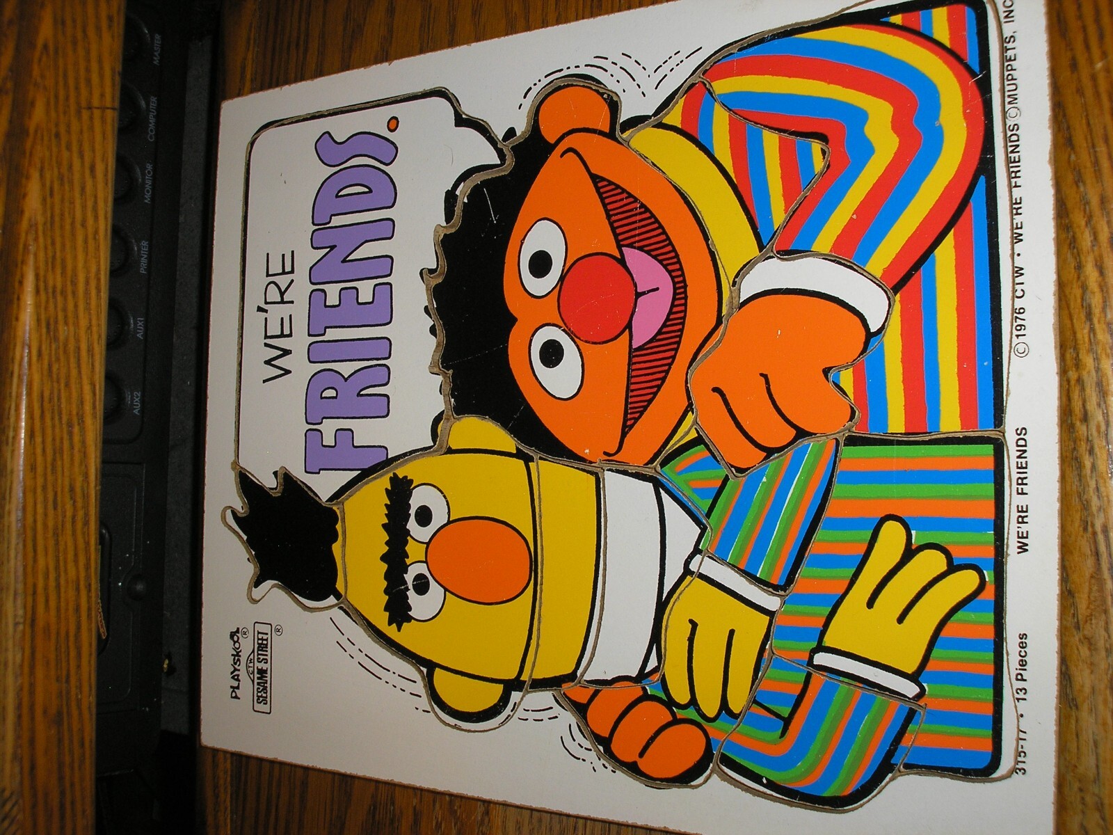 RARE Vintage Playskool 1976 Sesame Street Ernie & Bert