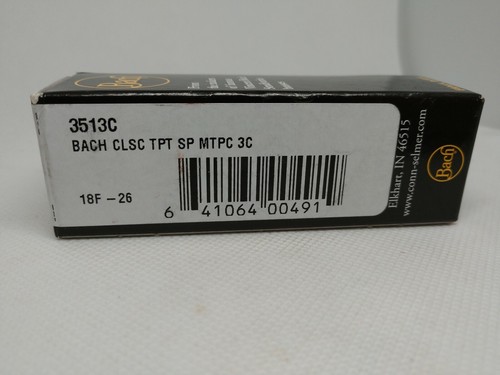 Bach 3C Silver Plated Trumpet Mouthpiece 3513C