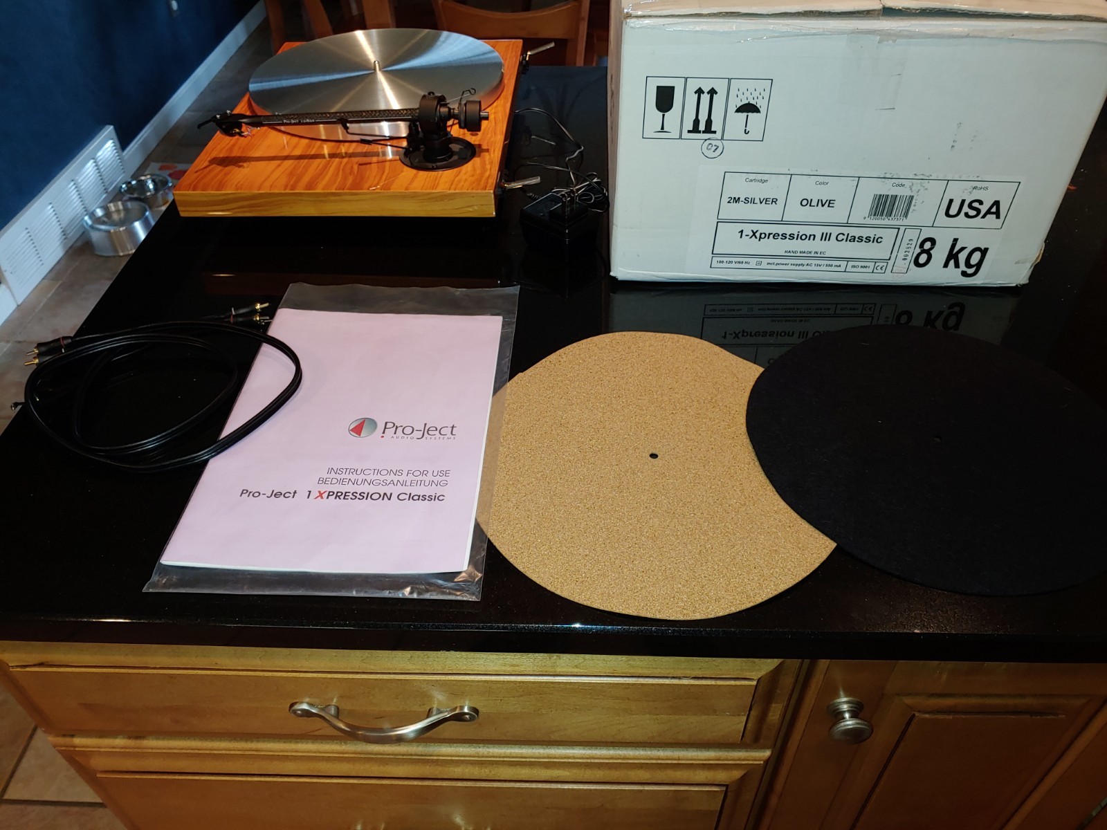 Project 1-Xpression III Classic Turntable with Ortofon 2M Silver Cartridge