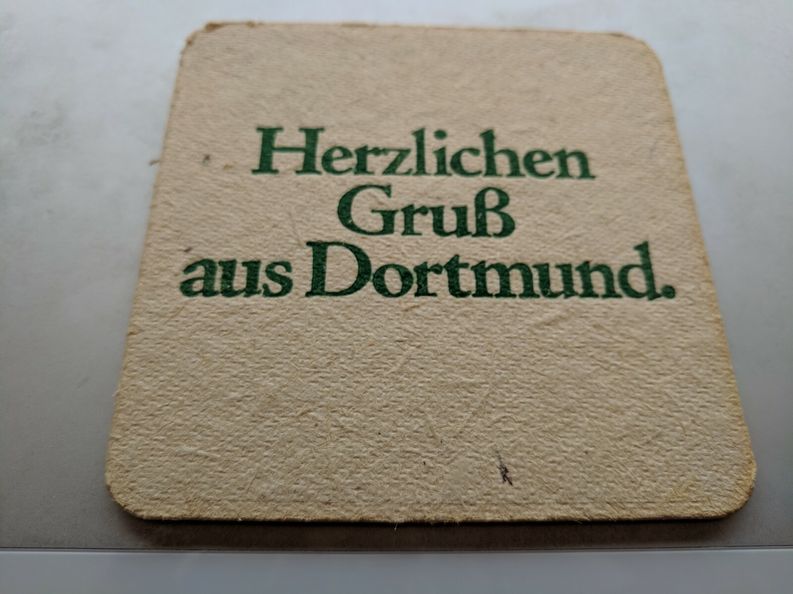 DORTMUNDER UNION BEER COASTER DOUBLE SIDED