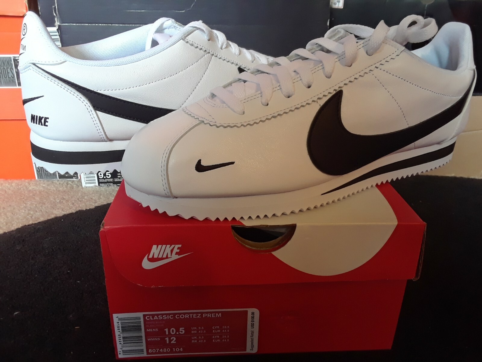Купить nike cortez white leather 