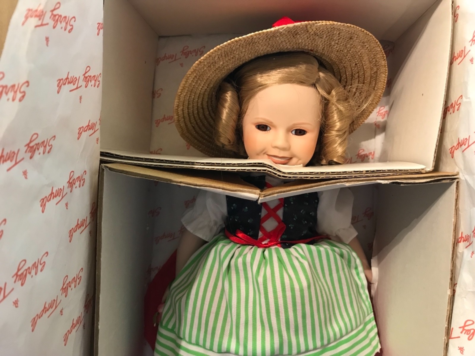 Danbury Mint Shirley Temple Heidi Doll 1st in Series 14” w Box Silver Screen