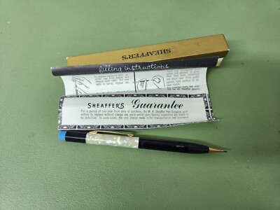 VTG Sheaffer Mechanical Pencil with original box, 1960s Construction Advertising