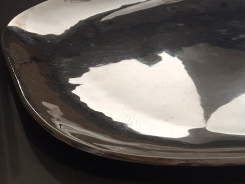 Vintage SANBORNS Mexico Sterling Silver LARGE Platter *MID-CENTURY MODERN DESIGN