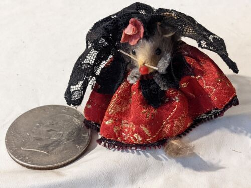 Vtg Original Real Fur Little Mouse Factory USA Mouse Flamenco ...
