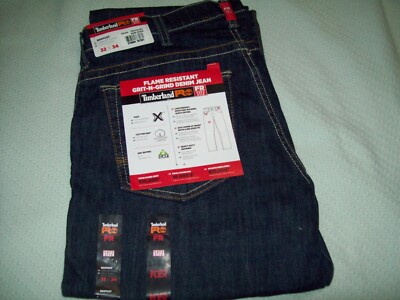 NEW - Timberland Pro Men's FR Grit-N-Grind Denim FLAME RESISTANT Jeans  32X34