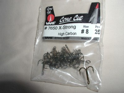 VMC Pro Series Glow Resin treble hooks size 10 orange chartreuse glow NIP