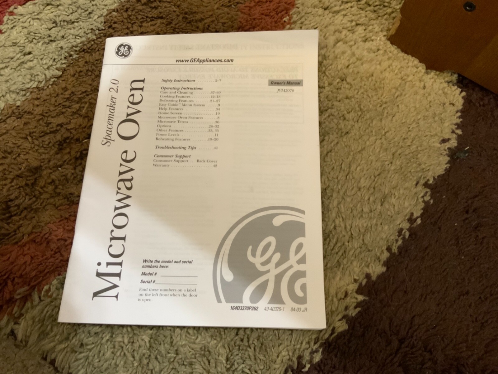 NEW Genuine GE Profile Spacemaker 2.0 Microwave Oven