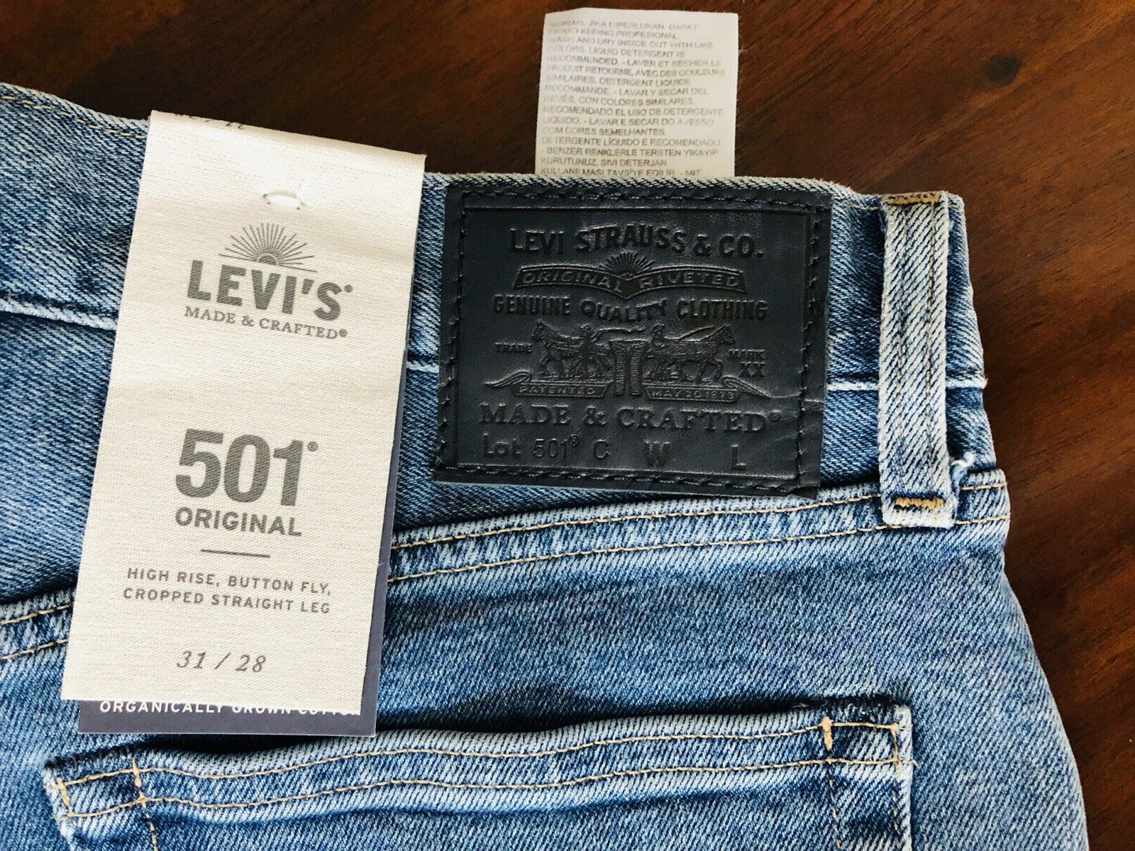 MADE & CRAFTED LEVI'S 501 ORIGINAL MEDIUM INDIGO (W30-28