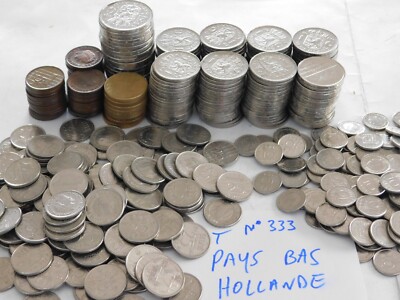 LOT 1.9 KG GULDEN PIECES Monnaie CENTS HOLLAND pays bas COINS NEDERLAND juliana