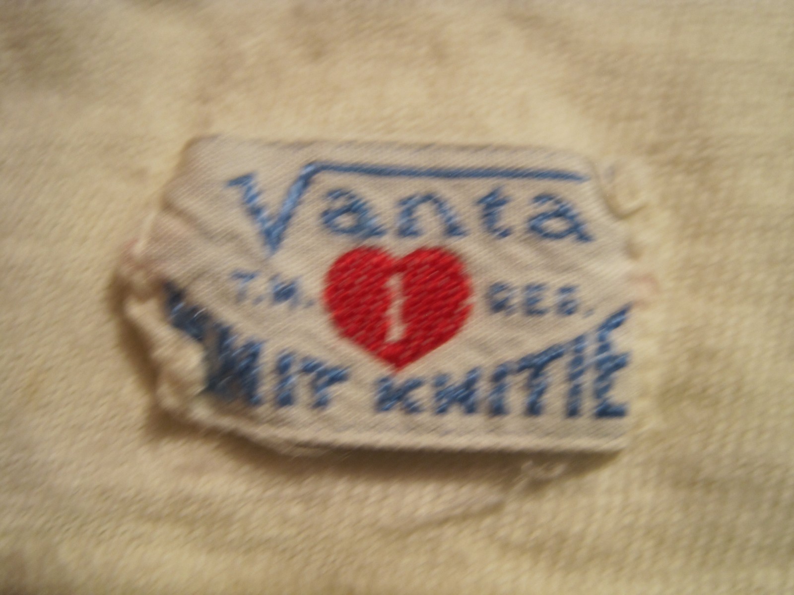 Vintage Unwashed Vanta Knit Knitie Doll Baby Clothes Gown