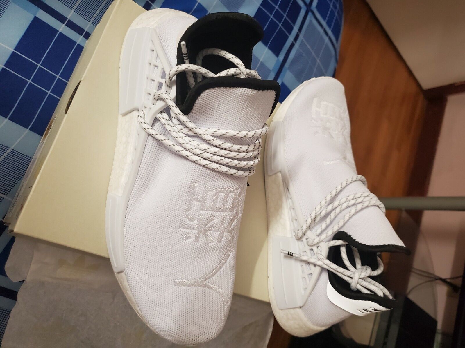Adidas Pharrell Williams Human Race NMD Core White Adidas Pharrell Williams Human Race NMD Core White