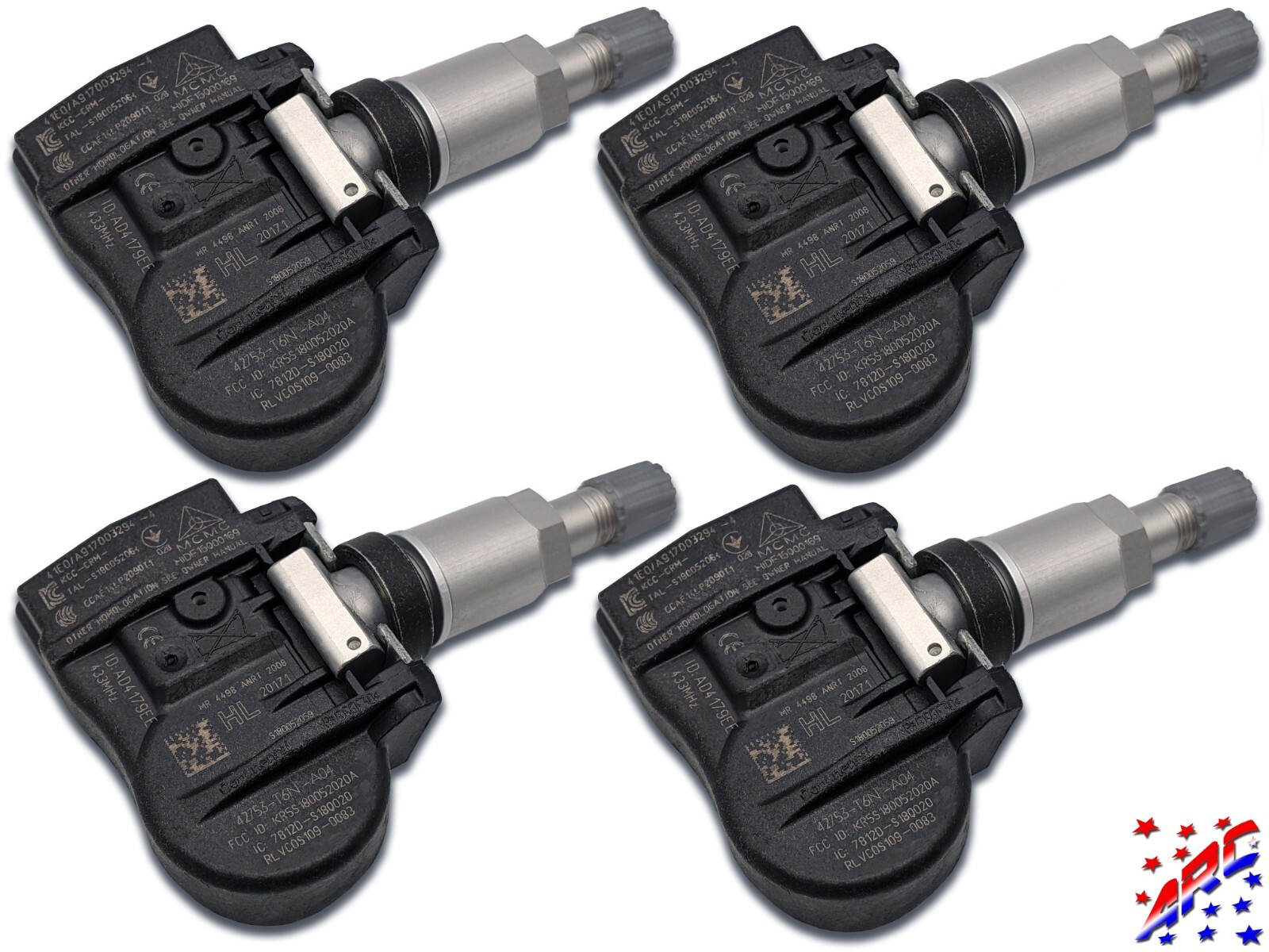 ひで Complete Set of 4 Genuine OEM Honda TPMS Tire Pressure