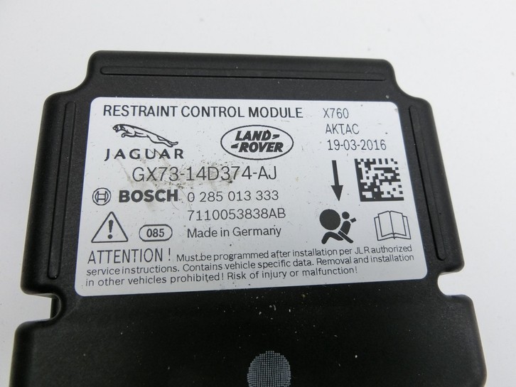 Jaguar XF X260 15-20 Airbag Steuergerät Airbagsteuergerät Jaguar XF X260 15-20 20.06.2017 GX73-14D374-AJ 0285013333... Vorschau 2