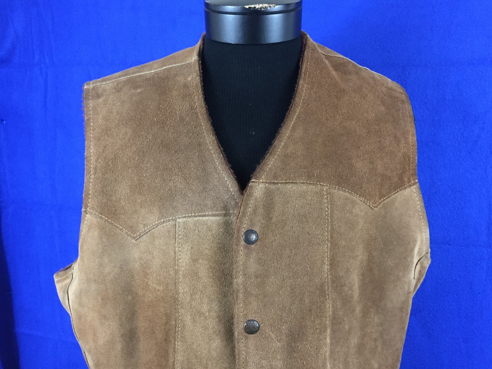 Pioneer Wear Rancher Western Leather Vest Men's size 44
