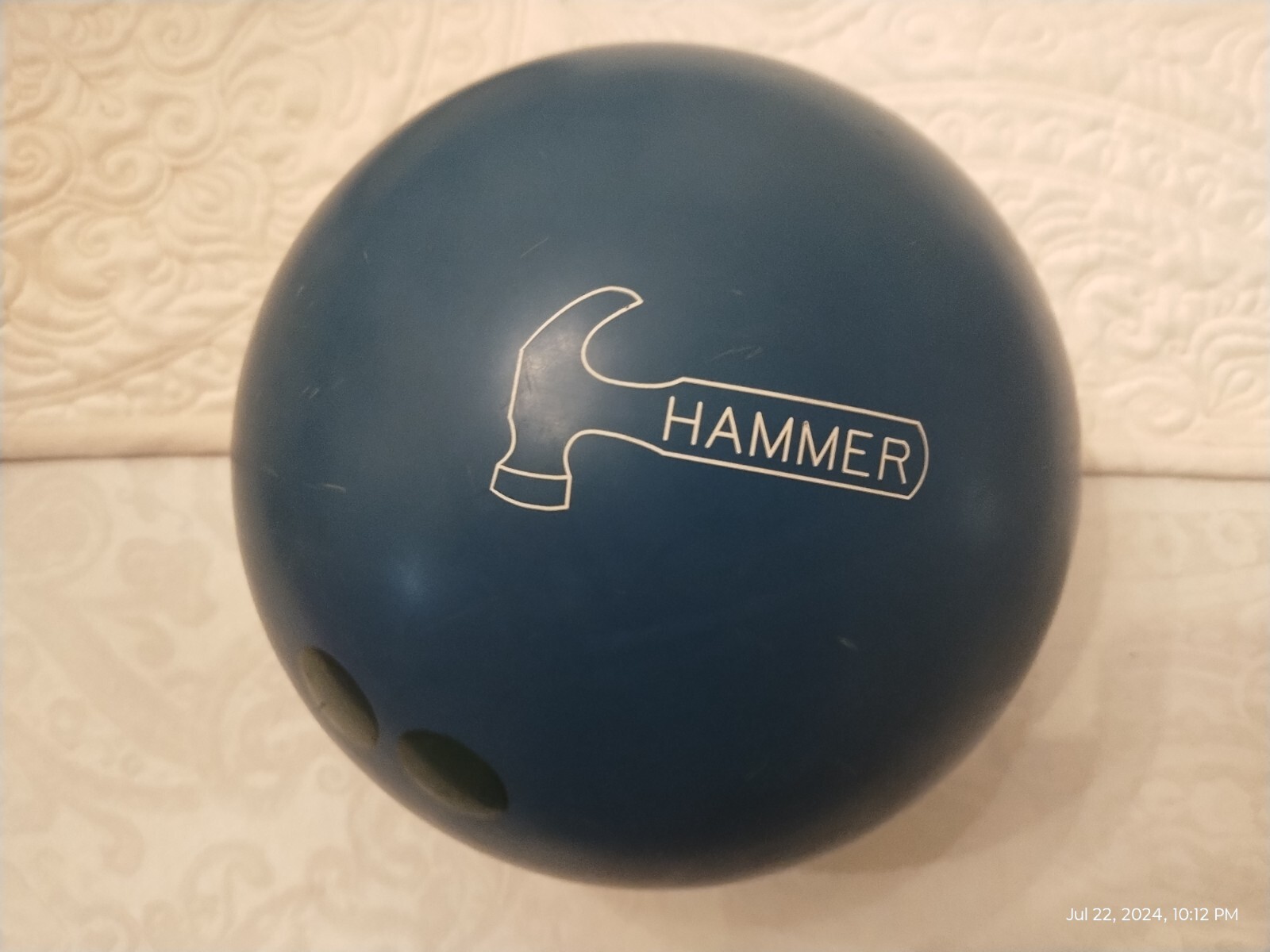 HAMMER Not Urethanes ボウリングボール 青 HAMMER Not Urethanes ボウリングボール 青 Used Hammer Blue
