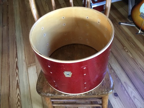 Ludwig Red Sparkle 14” Drum Shell