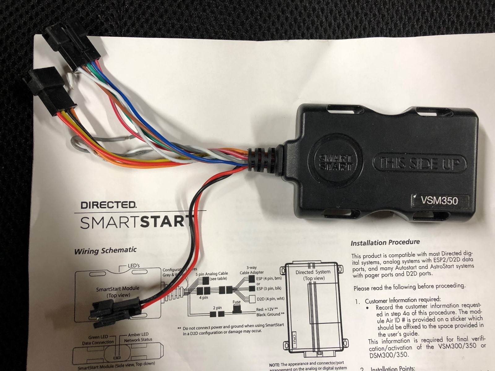 Viper VSM350 SmartStart GPS Module with Vehicle Locator and Speed Alert BNIB