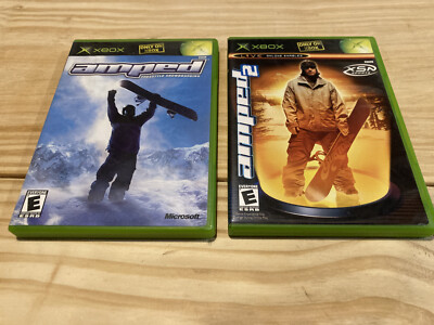 Amped: Freestyle Snowboarding & Amped 2 Lot of 2 Microsoft Xbox Games