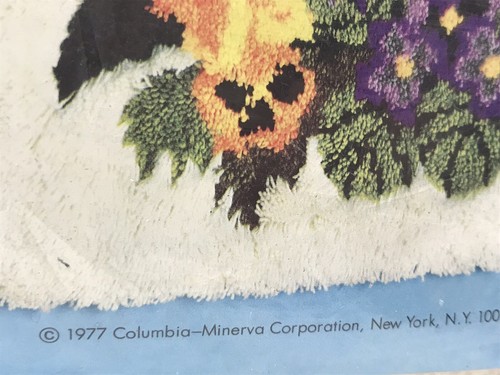 Vintage Floral Latch Hood Rug Kit No Yarn 37