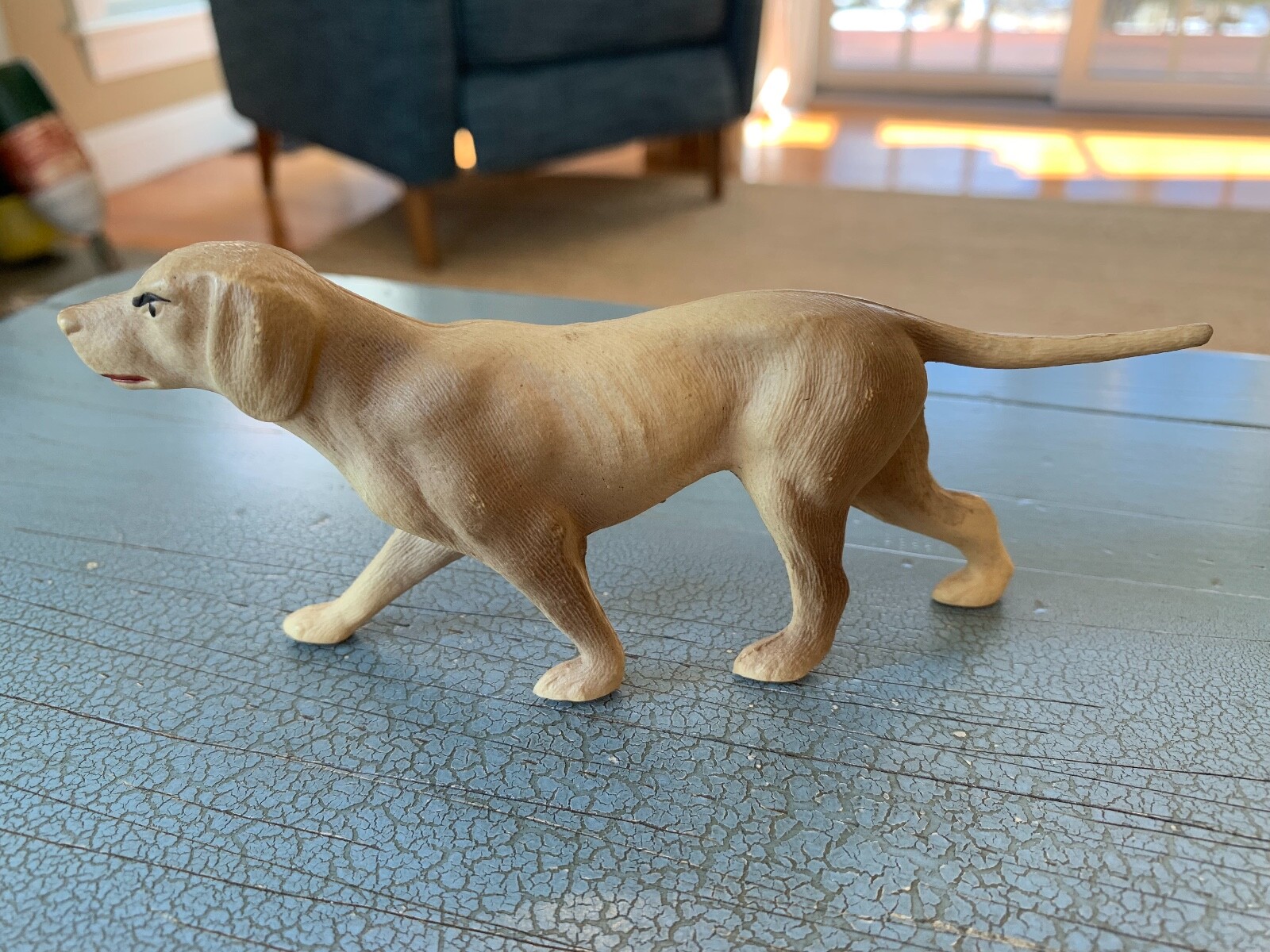 Brown Celluloid Antique Dog Vintage USA Toy